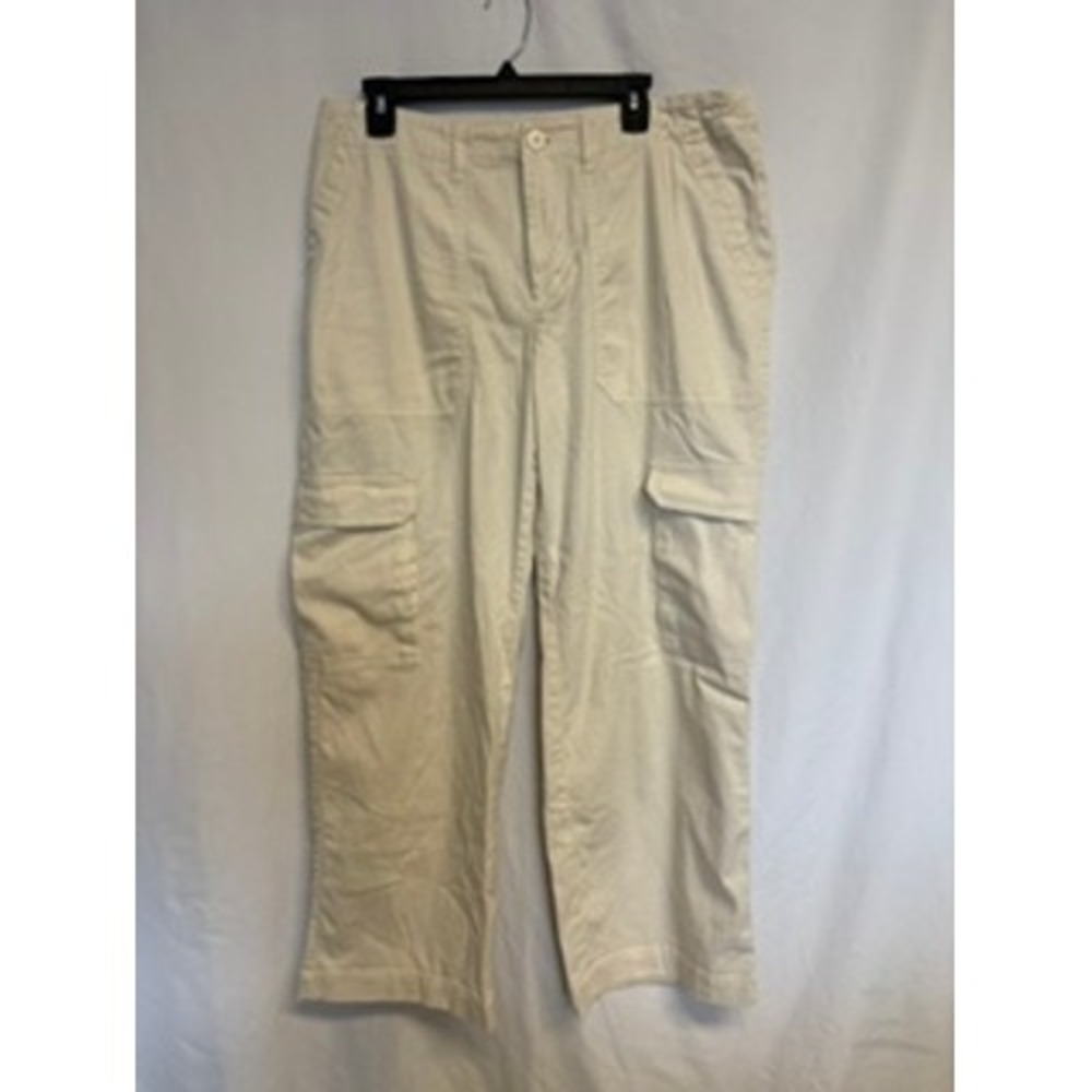 Vintage Universal Thread Women Wide Leg Cargo Pants Size 14 Khaki Y2K Grunge